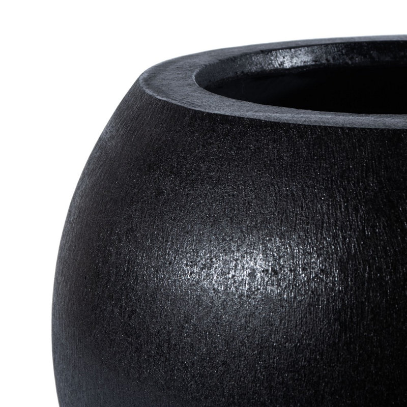 Pot à fleurs Mcgill, Noir, noir, noir, noir, H 12,7 po x l 15,7 po x P 15,7 po