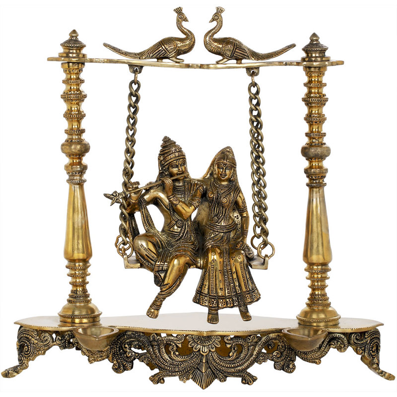 15.5'' H Brass Tabletop Candelabra