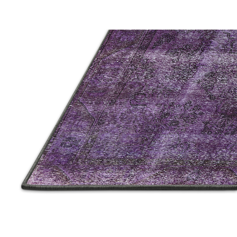 Tapis mauve à motif abstrait Hubble, Rectangle 4 pi x 6 pi