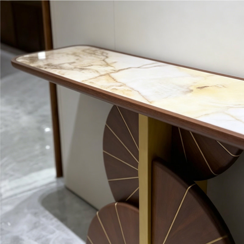 Console en bois de style moderne, H 31,5 po x l 47,2 po x P 14,9 po