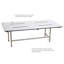 Banc de transfert blanc avec pieds Seachrome