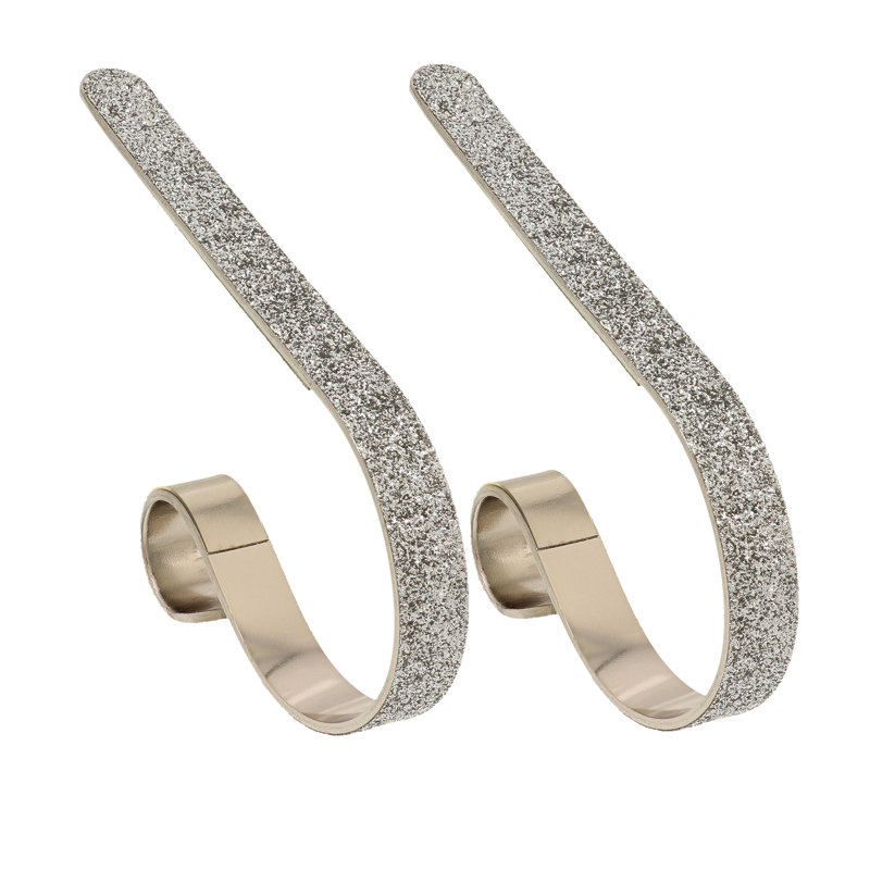 Porte-chaussettes Mantleclip, Argenté scintillant