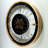 THE GEARS CLOCK Wall Clock with Real Moving Gears SP-LI_ 32 in Round BLACK-WOOD
