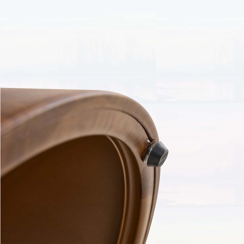Ensemble de 2 tables basses gigognes, tables d'appoint rondes avec lit-grotte intégré, table de bout moderne pour petits espaces, noyer