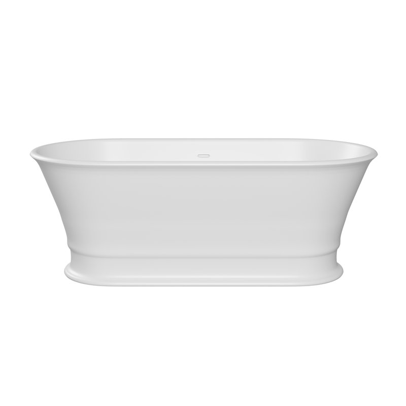 Acquabella Monviso Air Bath Tub, Gloss White