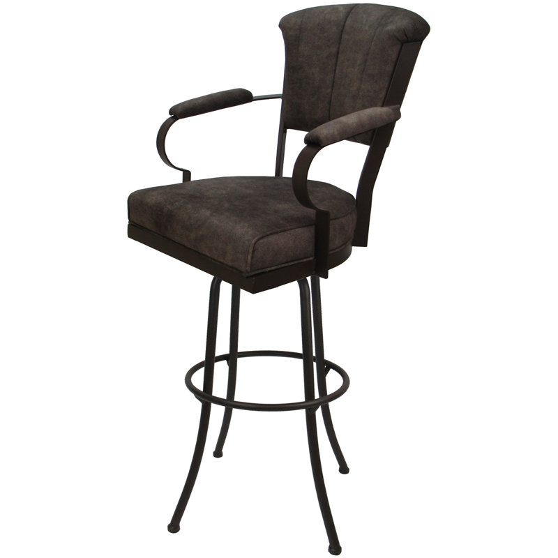 Tabouret très grand Hallah, Frêne / brun