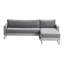 Canapé modulaire d'extérieur Elle Decor Tropez, gris