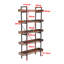 5-Tier Bookcase Storage Rack Standing Shelf