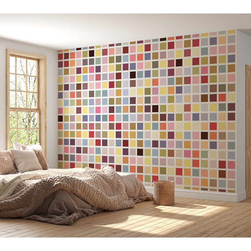 Plaid Wall Mural, 121" L x 157" W