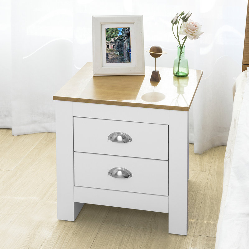 Beaubien 45cm W Manufactured Wood Bedside Table