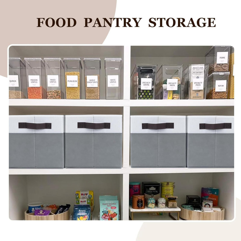 Storage Baskets For  Fabric Closet Organizers And Storage Bins With Handles For Home Organization  Decorative Collapsible Baskets For Organizing Clothes Toy