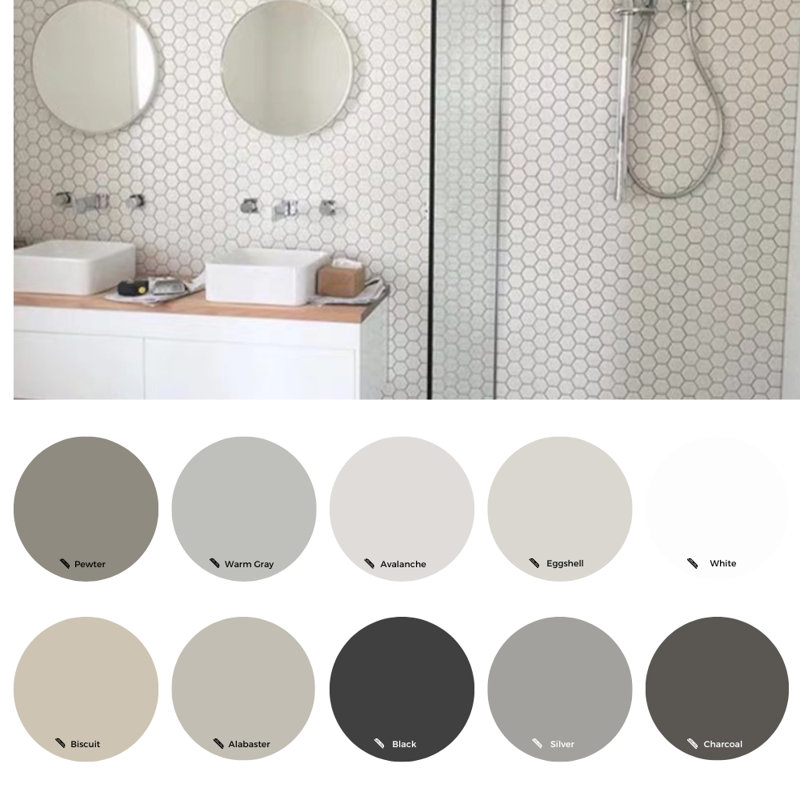 HoneyComb 12" x 12" Porcelain Mosaic Wall & Floor Tile, White