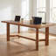 Bureau de direction 63 po en bois massif, noyer