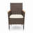 4-Piece All-Weather Brown Rattan Patio Dining Chair-1153412709