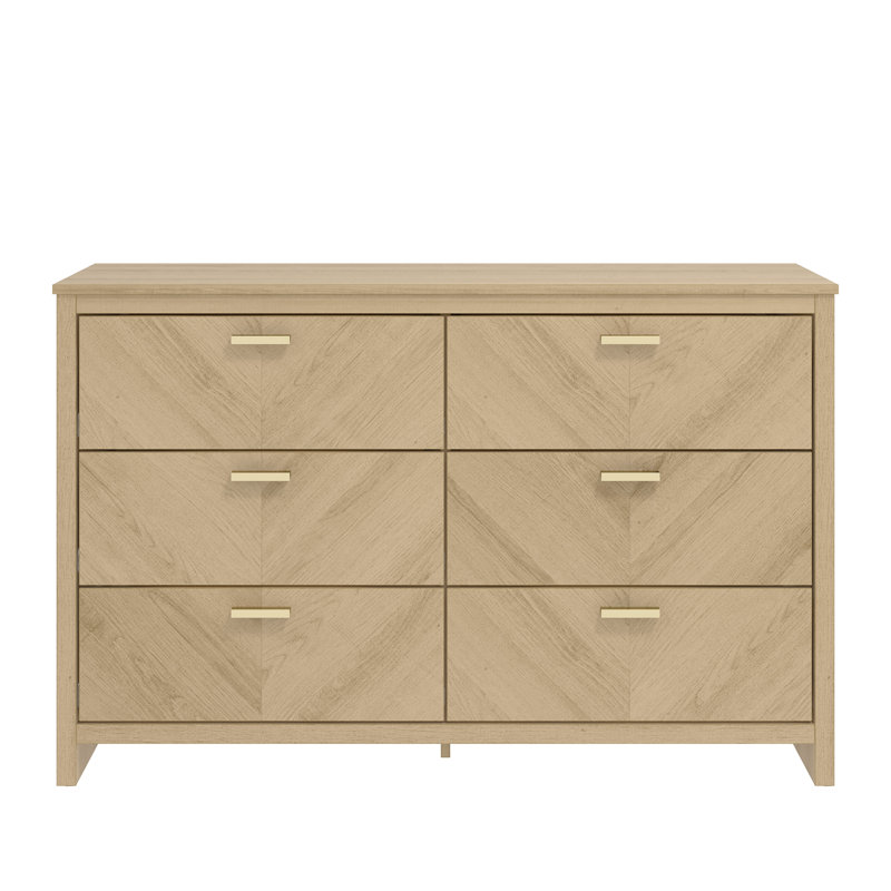 Bonnie 6 Drawer Chest of Drawers, Oslo Oak