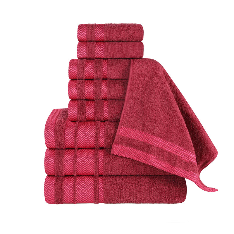 Ensemble de serviettes de salle de bain Bonnetsville Hays, Canneberge