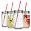 6 pièces 16 oz. Ensemble de verres en verre Mason Jar