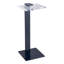 Table d'appoint ronde moderne en acrylique pour salon - Style sculptural, profil étroit et élégant, design fonctionnel pour la chambre - 61 cm