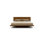 Lit plateforme tapissier en bois massif Moduluxe