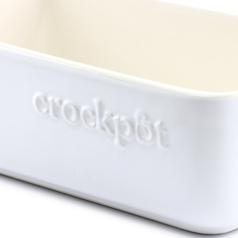 Plat de cuisson rectangulaire en grès Crock-pot
