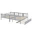 Lit superposé double au-dessus de double avec lit gigogne simple et échelle-1084304195