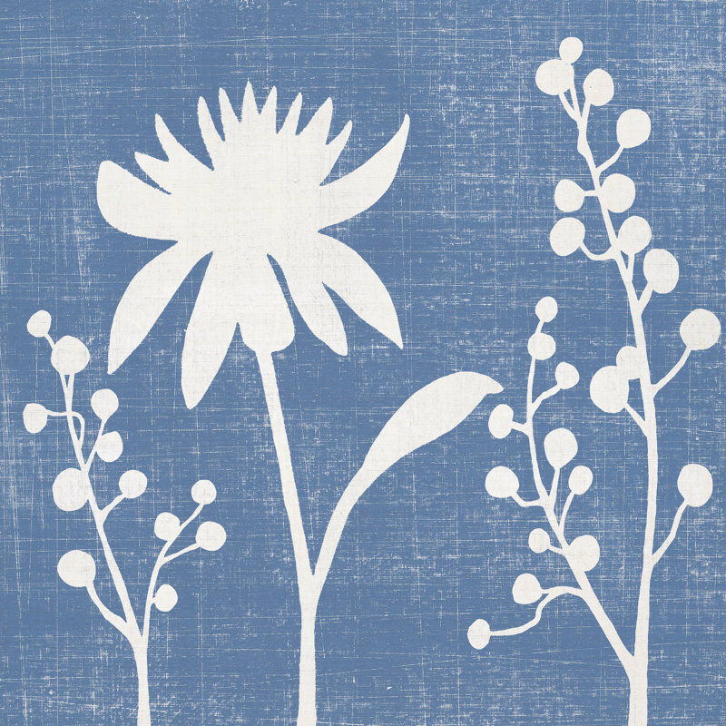 Small Blue Linen I (P) by Megan Meagher - Wrapped Canvas Art Prints, 30cm H x 30cm W x 3.8cm D