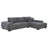 Briner Upholstered Sectional Chaise Sofa Charcoal Grey-1860074411