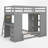 L - Shape Twin Over Twin Bunk Bed With Built-In Desk And Storage-1398898236