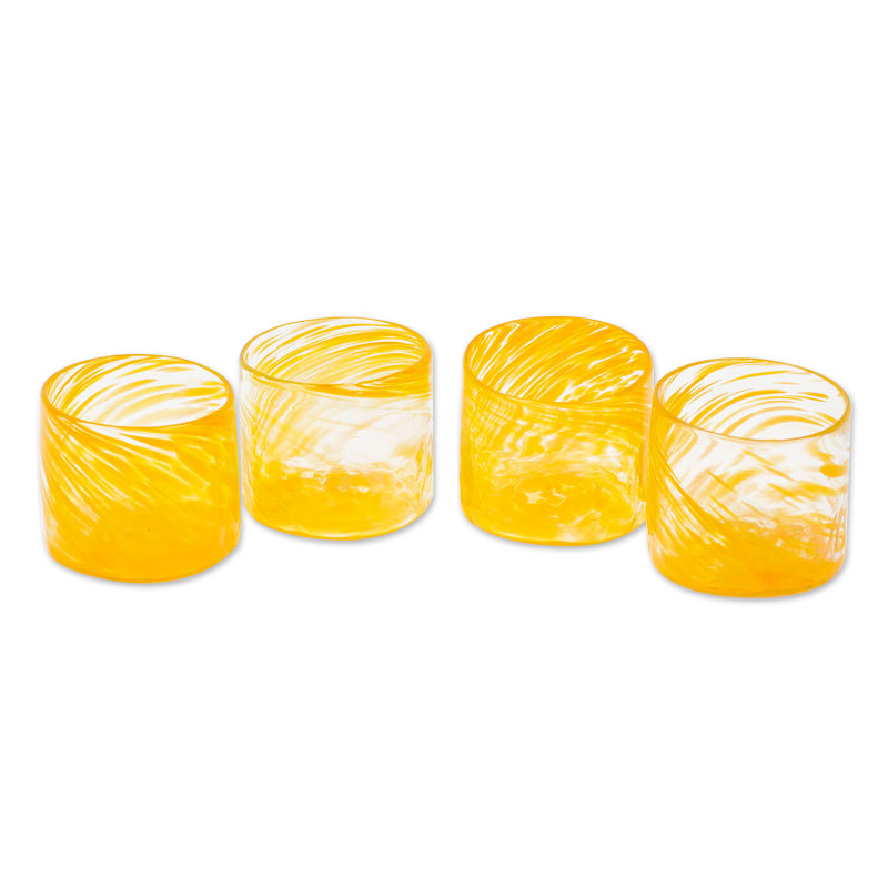 Verres à jus Orren Ellis, Orange