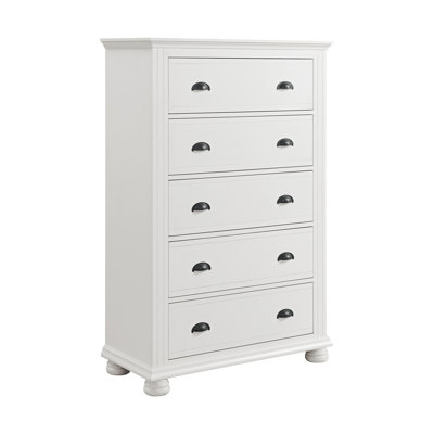 Picket House Furnishings Conaughey  5-Drawer Chest in White by Picket House Furnishings