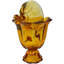 Pot en verre miel intérieur / extérieur 5,75 po