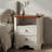 24'' H Farmhouse 2-Drawer Nightstand with Charging Station, Distressed White-1048112965-1048112964