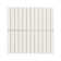 11.54" X 11.69" Matte Porcelain Stack Pattern Mosaic Tile