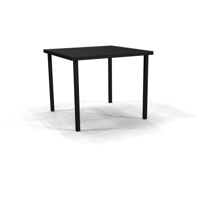 Solid Top Tables Outdoor Bar Table, Black Night/Black