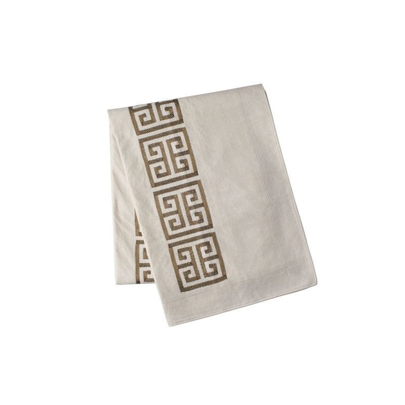 Guy Quilted Throw Blanket, Gold Metallic