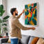 Dancing in Tropics Tropical - Wrapped Canvas-267206765-267206754