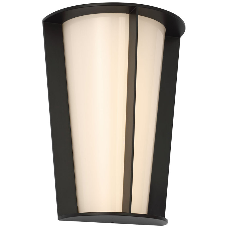 Barbara Barry Phinn 12" Tapered Sconce, Steel, Modern Iron