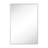 Velin 16.5'' x 24'' Brushed Nickel Recessed and Surface Mount Bathroom Medicine Cabinet with Mirror Matt Black Square Cornered Metal Framed Rounded Rectangle Medicine Cabinet Mirror-181800593-181800598