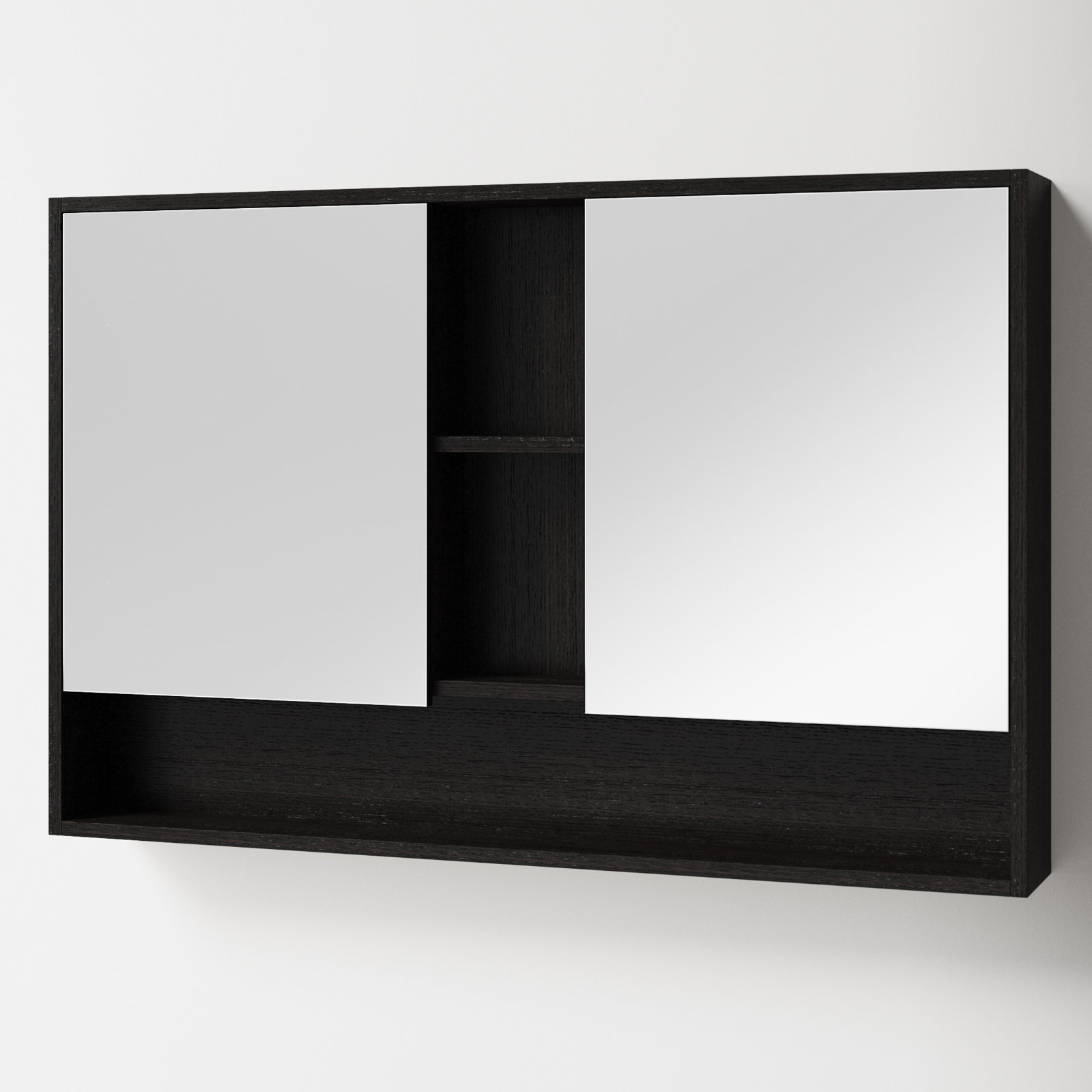 Maisie Surface Double Medicine Cabinet, Black