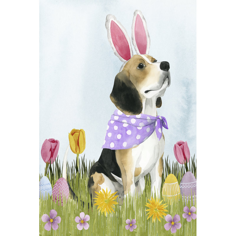 Puppy Easter II by Grace Popp - Wrapped Canvas Art Prints, 91cm H x 61cm W x 3.8cm D