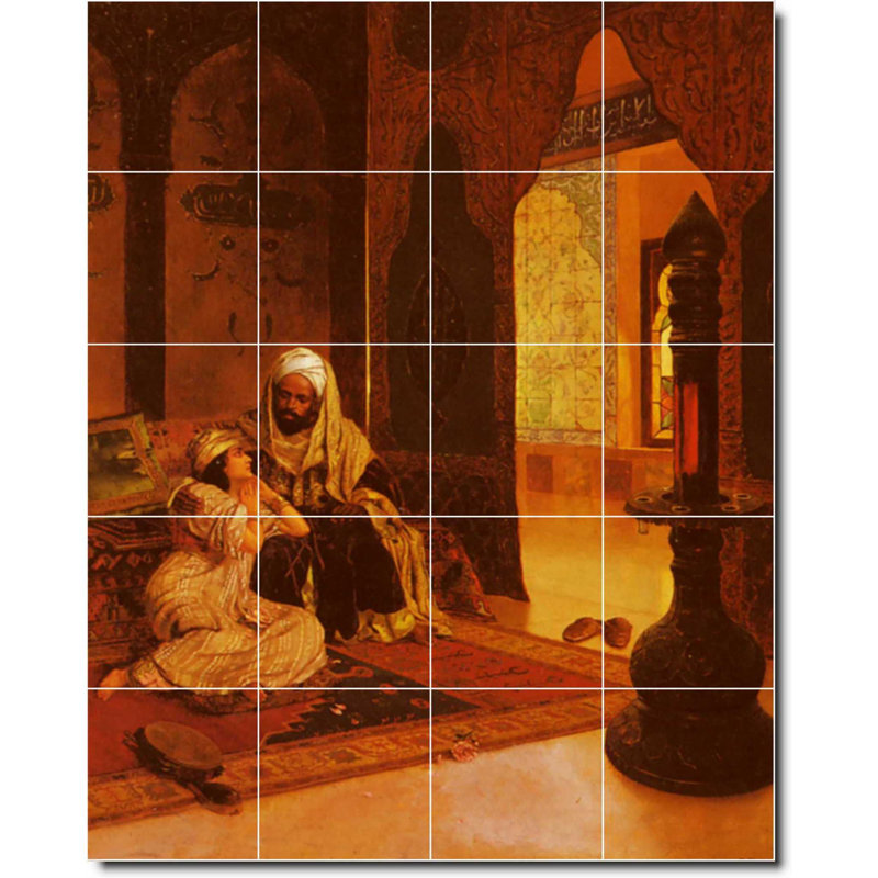 Carreau de céramique décorative 24 po x 30 po 6 po x 6 po, Historique 03018