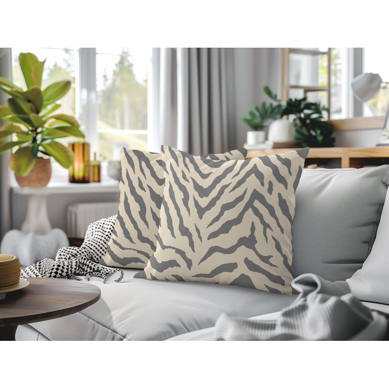 Coussin intérieur / extérieur Billi, 18x18, Gray