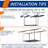 Elevated Garage Storage Racks,adjustable Ceiling Storage Racks,600 Lb.load Capacity.-282481272-282481274