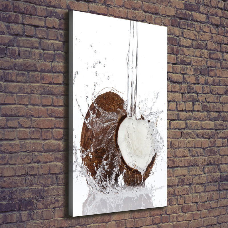 Coconut 1 Piece Wrapped Canvas Wall Art