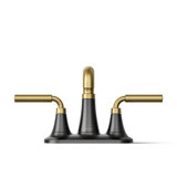 Tone Two-Handle Centerset Bathroom Sink Faucet with Clicker Drain, 1.2 GPM