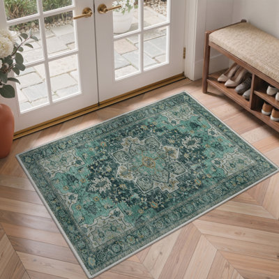 Roehit Oriental Performance Machine Washable Area Rug