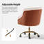 Chaise de travail en velours Doreen-1297583133