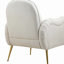 Chaise d'appoint avec pieds en métal doré-997806044
