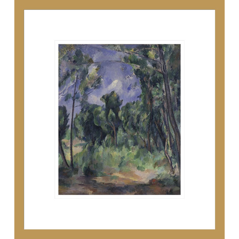 The Glade by Paul Cézanne -Framed Giclee Print, 15.63" H x 13.75" W