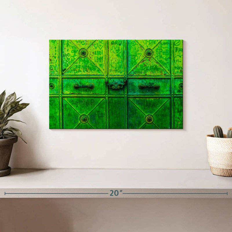 Lilie Green Iron Door, 8" H x 12" W